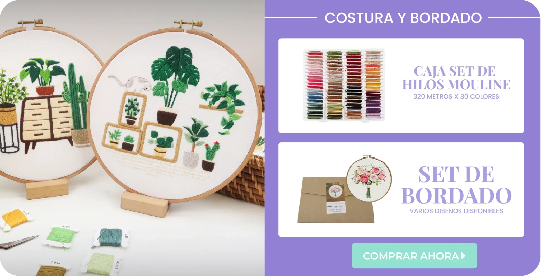 Nuevos ingresos: costura y bordado